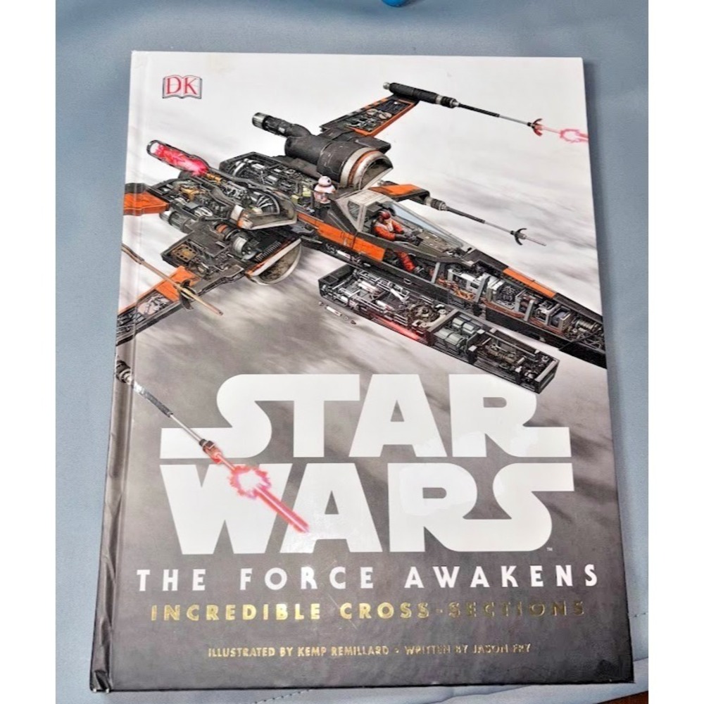 DK Star Wars The Force Awakens Cross-Sections Book Unisex OS White Excellent Art
